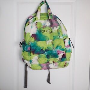 PUMA Procat Multicolor Backpack Book Bag Laptop Sleeve Print Splatter Tie Dye